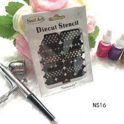 Sablon modele unghii cu Airbrush NS16B